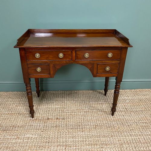 Elegant Victorian Mahogany Antique Writing Table
