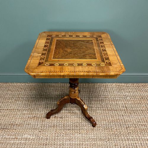 Stunning Victorian Walnut Antique Sorrento Table
