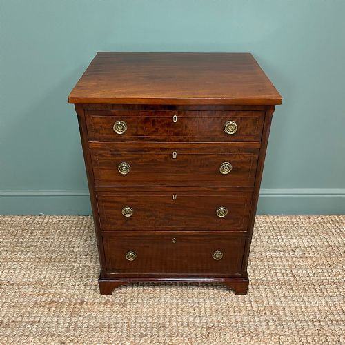Edwardian Mahogany Small Antique Chest of Drawers
