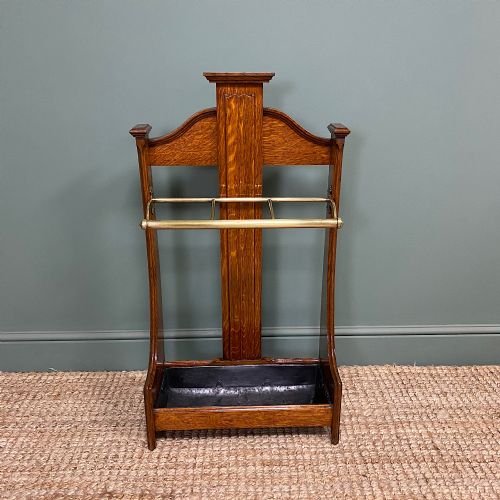 Superb Victorian Oak Antique Stick Stand / Umbrella Stand
