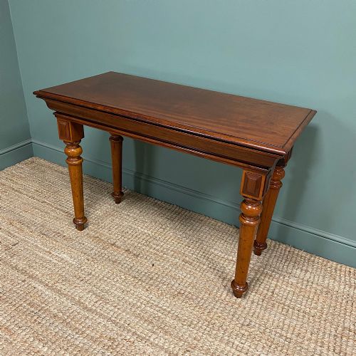 SPECTACULAR VICTORIAN MAHOGANY ANTIQUE CONSOLE TABLE - ADDITIONAL PHOTO 4