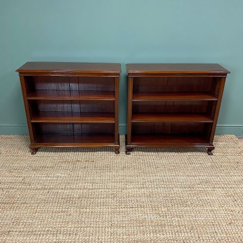 Pair of Edwardian Mahogany Antique Bookcases by John Taylor
