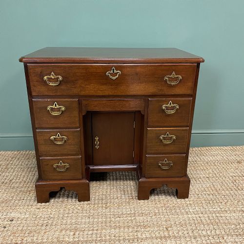 Quality Georgian Design Antique Secretaire Kneehole Desk
