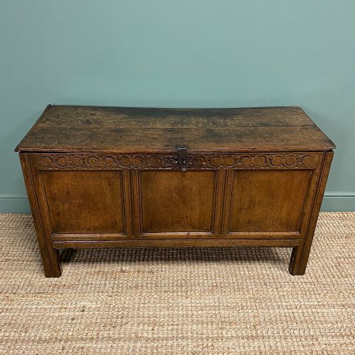 Period Oak Country Antique Coffer
