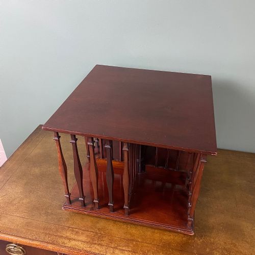 EDWARDIAN REVOLVING ANTIQUE BOOK STAND - ADDITIONAL PHOTO 1