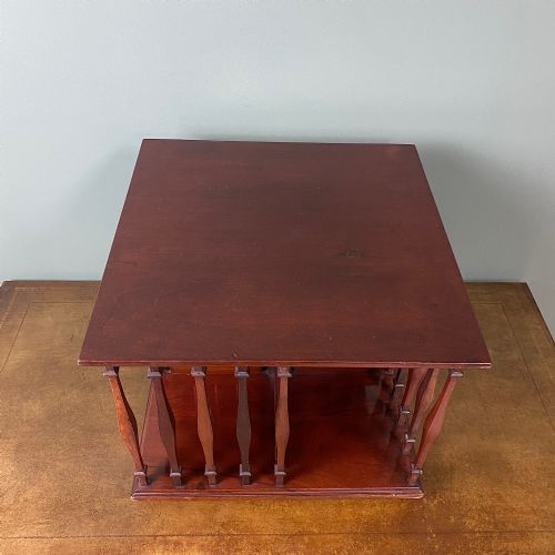 EDWARDIAN REVOLVING ANTIQUE BOOK STAND - ADDITIONAL PHOTO 2