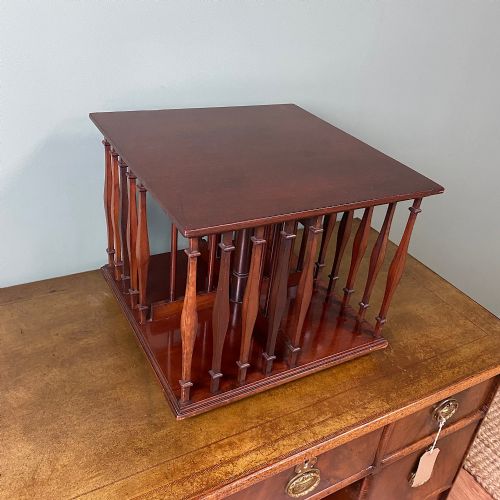 EDWARDIAN REVOLVING ANTIQUE BOOK STAND - ADDITIONAL PHOTO 3