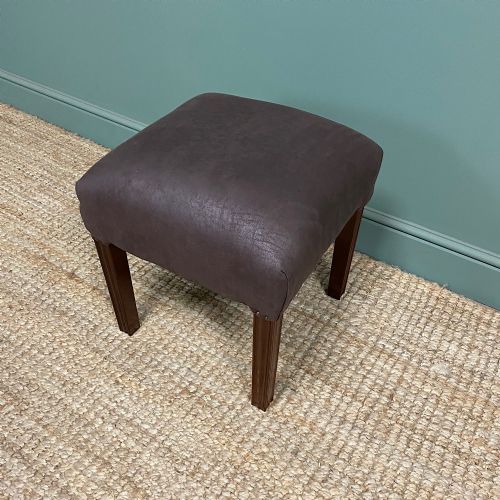 19TH CENTURY ANTIQUE MAHOGANY STOOL - ADDITIONAL PHOTO 1