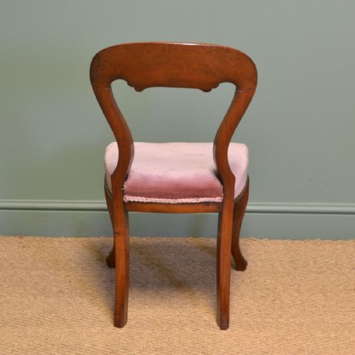 QUALITY SET OF FOUR VICTORIAN MAHOGANY ANTIQUE DINING CHAIRS - ADDITIONAL PHOTO 4