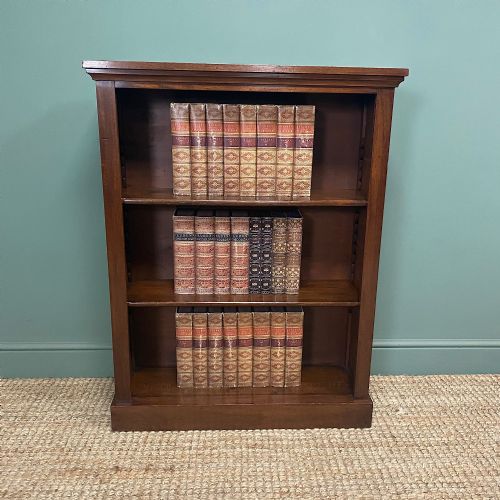 victorian mahogany antique open bookcase - CATEGORY: ANTIQUE BOOKCASES - DATED VICTORIAN
