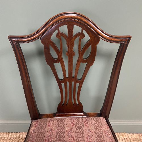SET OF SIX GEORGIAN MAHOGANY ANTIQUE DINING CHAIRS - ADDITIONAL PHOTO 3