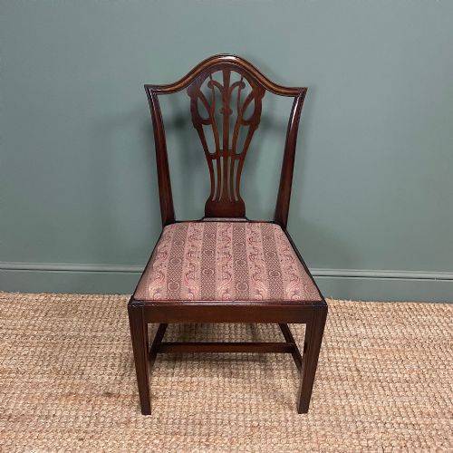 SET OF SIX GEORGIAN MAHOGANY ANTIQUE DINING CHAIRS - ADDITIONAL PHOTO 8