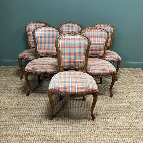 STUNNING SET OF 6 VINTAGE FRENCH STYLE CHAIRS - ADDITIONAL PHOTO 7