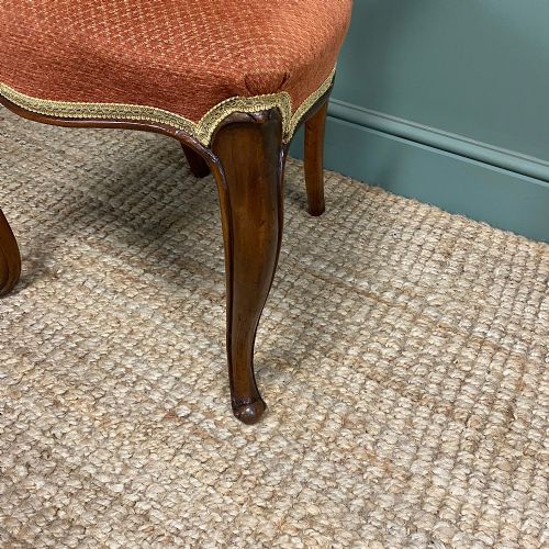 SET OF 6 WALNUT ANTIQUE BALLOON BACK CHAIRS - ADDITIONAL PHOTO 5
