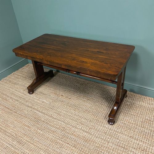 BEAUTIFUL LARGE VICTORIAN ANTIQUE ROSEWOOD WRITING TABLE - ADDITIONAL PHOTO 3