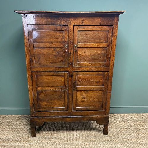 Early 18th Century Period Oak Antique Cupboard

