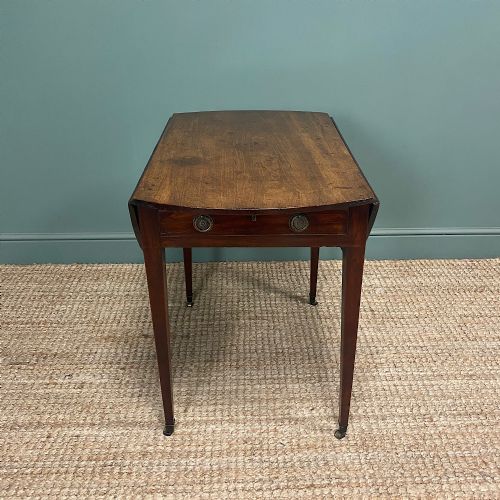 COUNTRY HOUSE REGENCY MAHOGANY ANTIQUE PEMBROKE TABLE - ADDITIONAL PHOTO 5