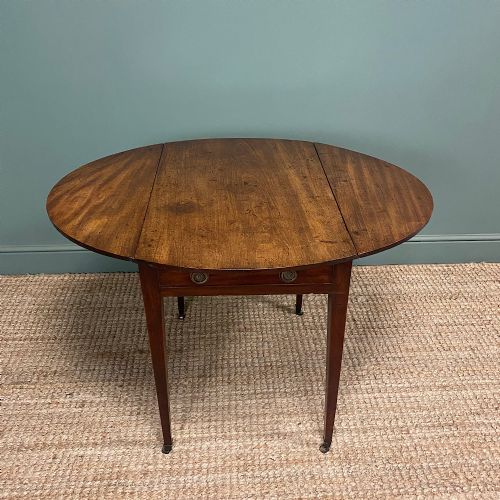 COUNTRY HOUSE REGENCY MAHOGANY ANTIQUE PEMBROKE TABLE - ADDITIONAL PHOTO 6