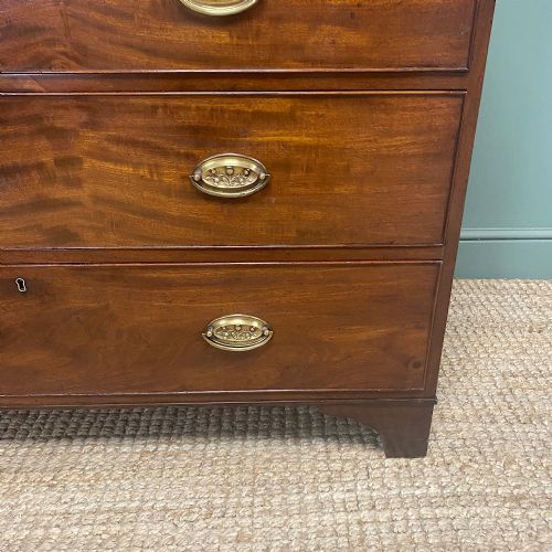 BEAUTIFUL GEORGIAN ANTIQUE MAHOGANY CHEST OF DRAWERS - ADDITIONAL PHOTO 2