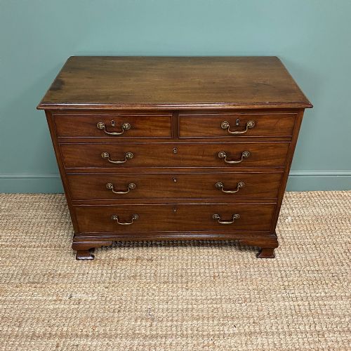 COUNTRY HOUSE GEORGIAN MAHOGANY ANTIQUE CHEST OF DRAWERS - ADDITIONAL PHOTO 5