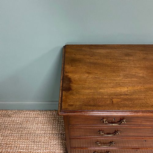 COUNTRY HOUSE GEORGIAN MAHOGANY ANTIQUE CHEST OF DRAWERS - ADDITIONAL PHOTO 6