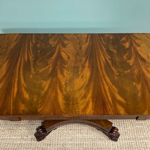 OUTSTANDING WILLIAM IV MAHOGANY ANTIQUE SOFA TABLE - ADDITIONAL PHOTO 1