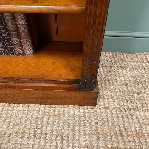 QUALITY ANTIQUE VICTORIAN MAHOGANY DOUBLE OPEN BOOKCASE - ADDITIONAL PHOTO 5