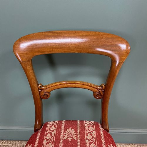 FINE QUALITY SET OF SIX VICTORIAN MAHOGANY ANTIQUE DINING CHAIRS - ADDITIONAL PHOTO 1