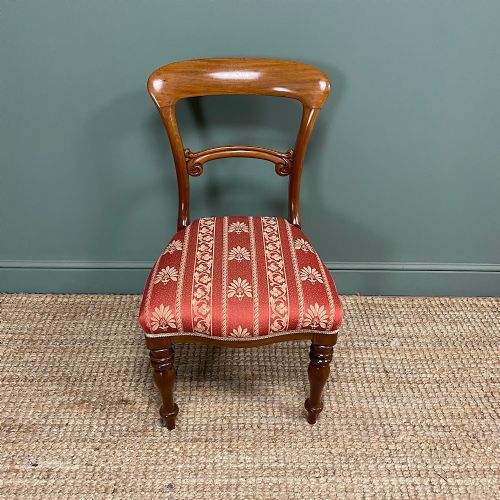 FINE QUALITY SET OF SIX VICTORIAN MAHOGANY ANTIQUE DINING CHAIRS - ADDITIONAL PHOTO 2