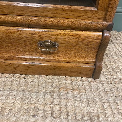 UNUSUAL PAIR OF OAK GLOBE WERNICKE ANTIQUE BOOKCASES - ADDITIONAL PHOTO 4