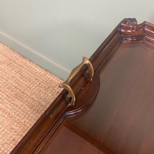 QUALITY VICTORIAN WALNUT ANTIQUE TRAY TOP TABLE - ADDITIONAL PHOTO 7
