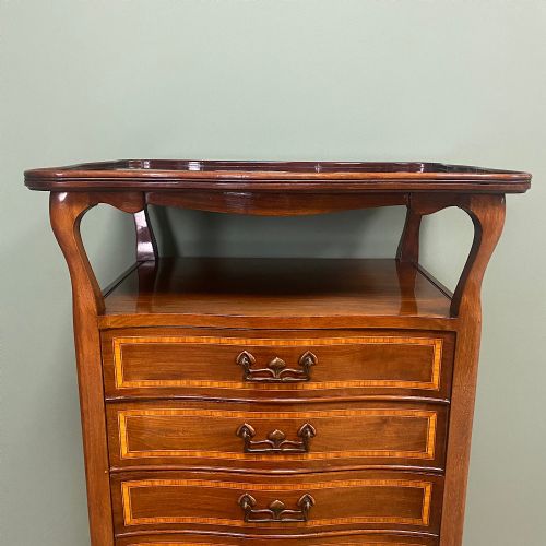 QUALITY PAIR OF ART NOUVEAU ANTIQUE SIDE CABINETS - ADDITIONAL PHOTO 5