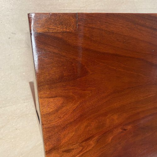 BOW FRONTED REGENCY MAHOGANY ANTIQUE SIDEBOARD - ADDITIONAL PHOTO 5