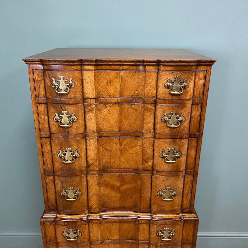 SPECTACULAR EDWARDIAN WALNUT ANTIQUE CHEST - ADDITIONAL PHOTO 4