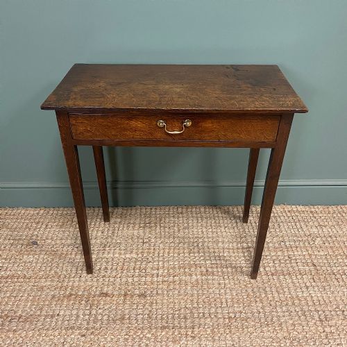 COUNTRY HOUSE GEORGIAN OAK ANTIQUE SIDE TABLE - ADDITIONAL PHOTO 1