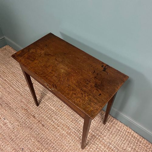 COUNTRY HOUSE GEORGIAN OAK ANTIQUE SIDE TABLE - ADDITIONAL PHOTO 5