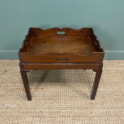 georgian mahogany butlers tray top antique coffee table - CATEGORY: ANTIQUE TABLES - DATED GEORGIAN