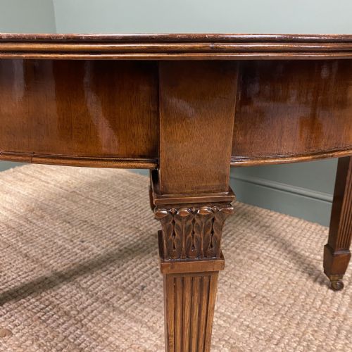 QUALITY EDWARDIAN MAHOGANY ANTIQUE EXTENDING DINING TABLE - ADDITIONAL PHOTO 7