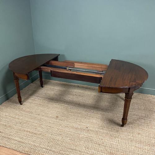 QUALITY EDWARDIAN MAHOGANY ANTIQUE EXTENDING DINING TABLE - ADDITIONAL PHOTO 8