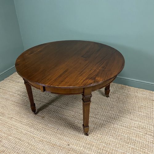 QUALITY EDWARDIAN MAHOGANY ANTIQUE EXTENDING DINING TABLE - ADDITIONAL PHOTO 9