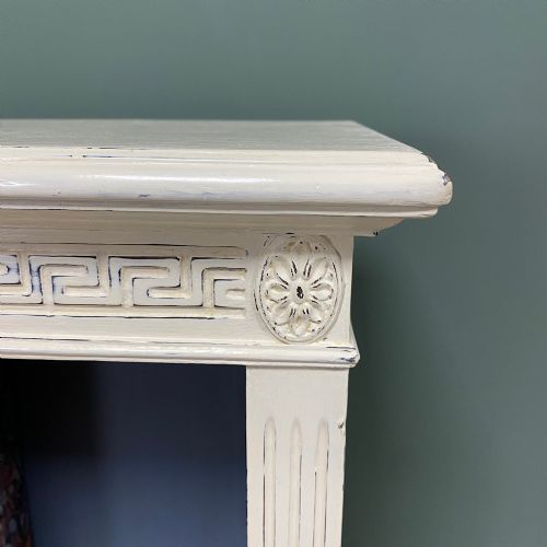 QUALITY VICTORIAN PAINTED ANTIQUE OPEN BOOKCASE - ADDITIONAL PHOTO 3