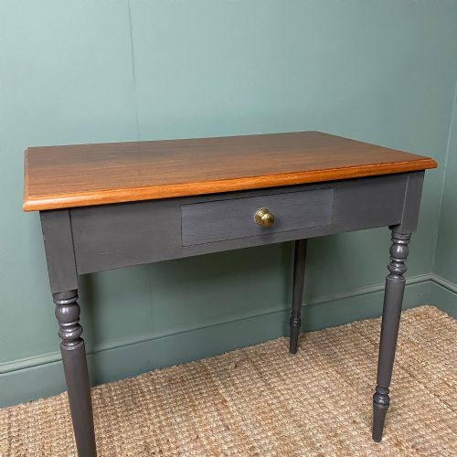 ANTIQUE VICTORIAN PAINTED SIDE TABLE - ADDITIONAL PHOTO 1