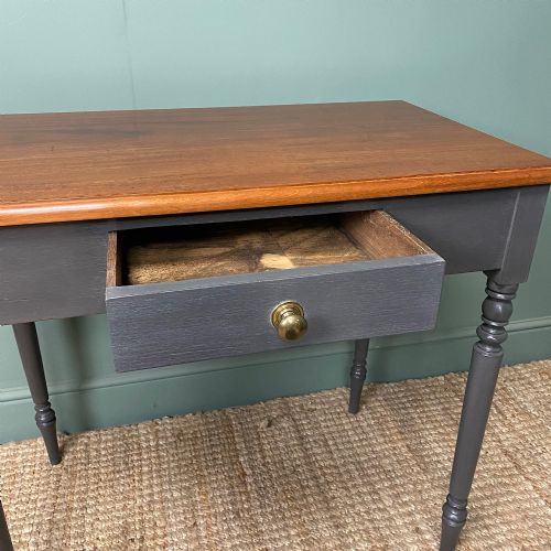 ANTIQUE VICTORIAN PAINTED SIDE TABLE - ADDITIONAL PHOTO 3