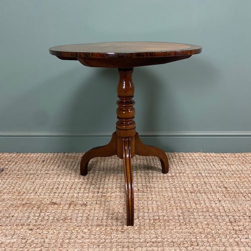 VICTORIAN MAHOGANY ANTIQUE OCCASIONAL TABLE - ADDITIONAL PHOTO 3