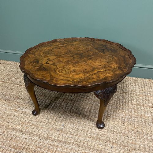 STUNNING WALNUT ANTIQUE COFFEE TABLE - ADDITIONAL PHOTO 2
