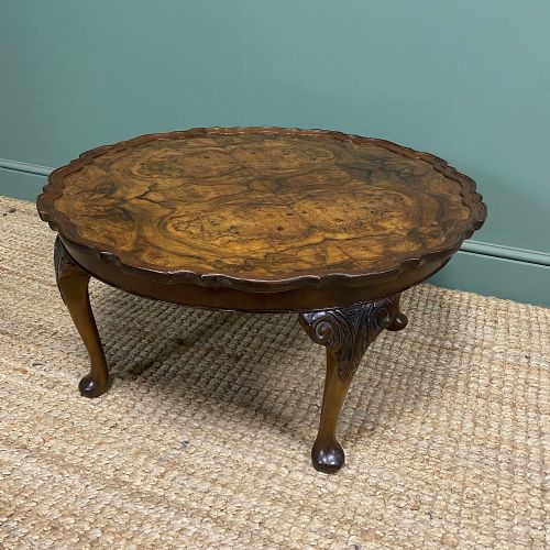 STUNNING WALNUT ANTIQUE COFFEE TABLE - ADDITIONAL PHOTO 3