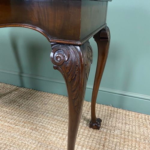 QUALITY EDWARDIAN MAHOGANY ANTIQUES GAMES TABLE - ADDITIONAL PHOTO 1