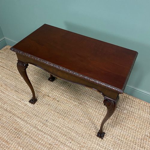 QUALITY EDWARDIAN MAHOGANY ANTIQUES GAMES TABLE - ADDITIONAL PHOTO 6