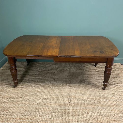 golden oak victorian antique windout extending dining table - CATEGORY: ANTIQUE TABLES - DATED VICTORIAN