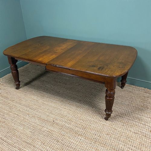 GOLDEN OAK VICTORIAN ANTIQUE WINDOUT EXTENDING DINING TABLE - ADDITIONAL PHOTO 9